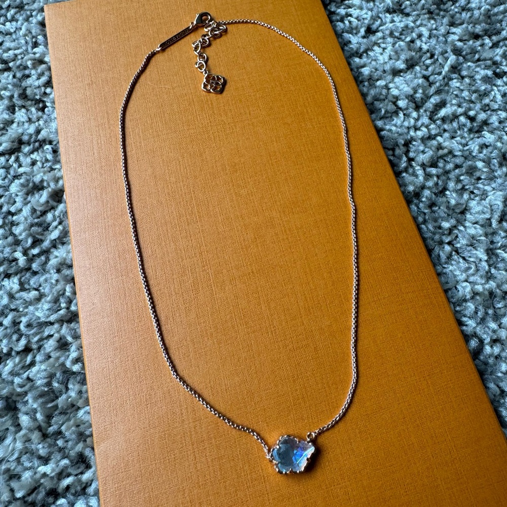 Kendra Scott Rose Gold Iridescent Necklace